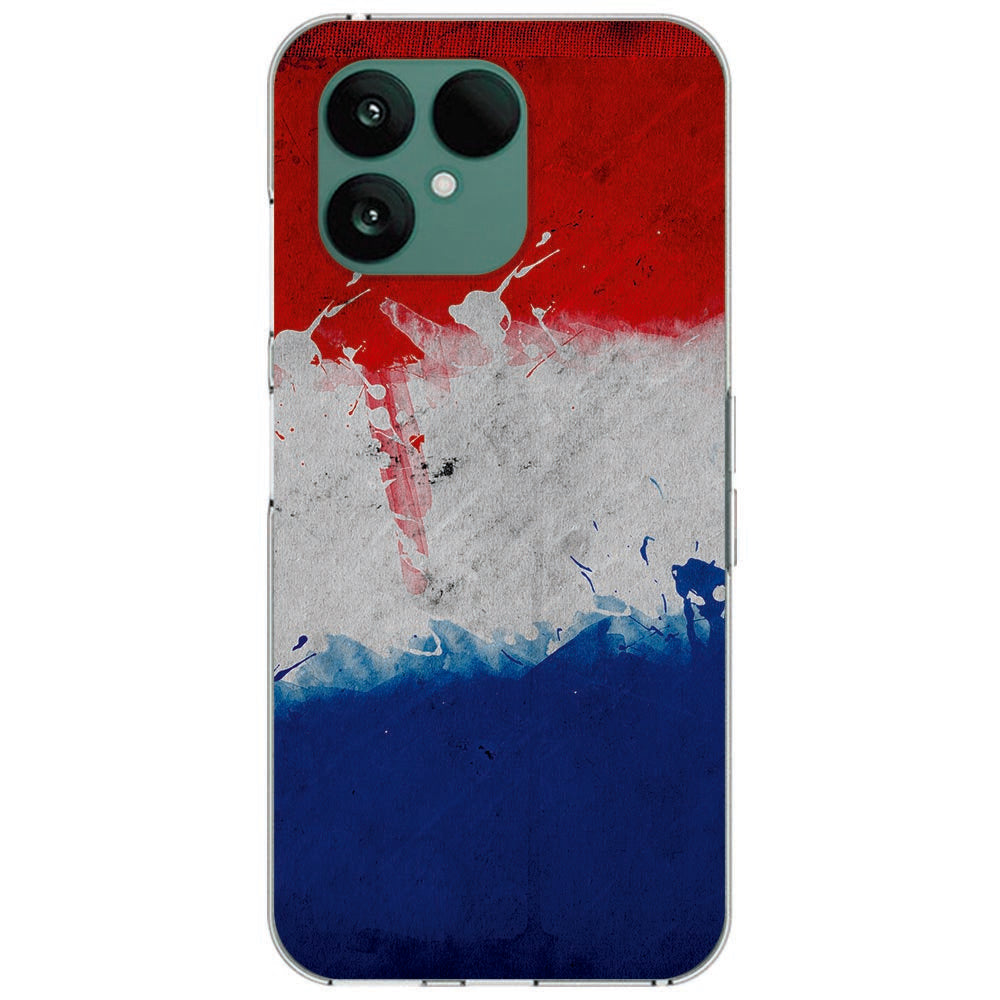 Fairphone 6 Softcase Back cover – Nederlandse vlag – schokabsorberende TPU