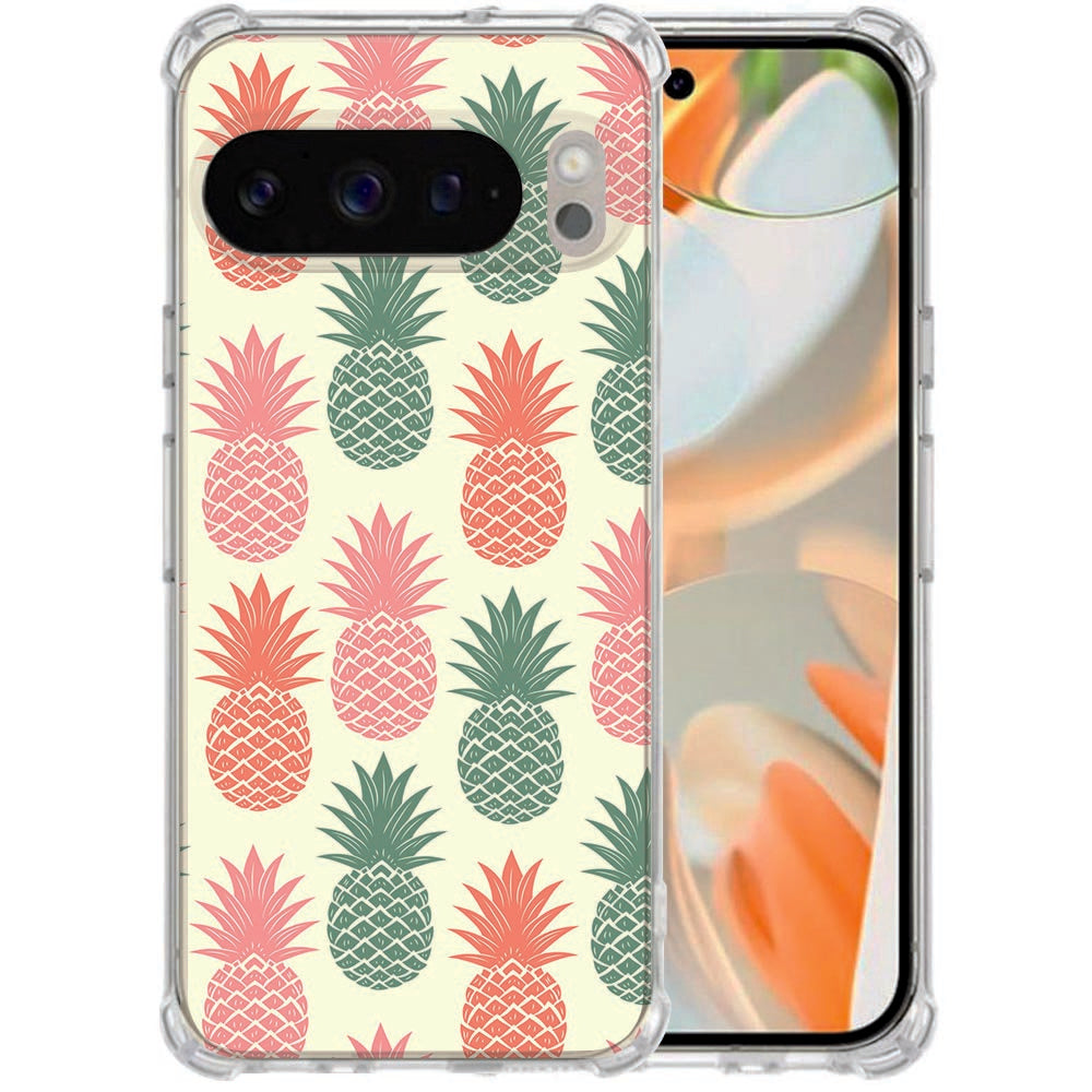 Google Pixel 10 Pro XL Softcase back cover Ananas Schokbestendig