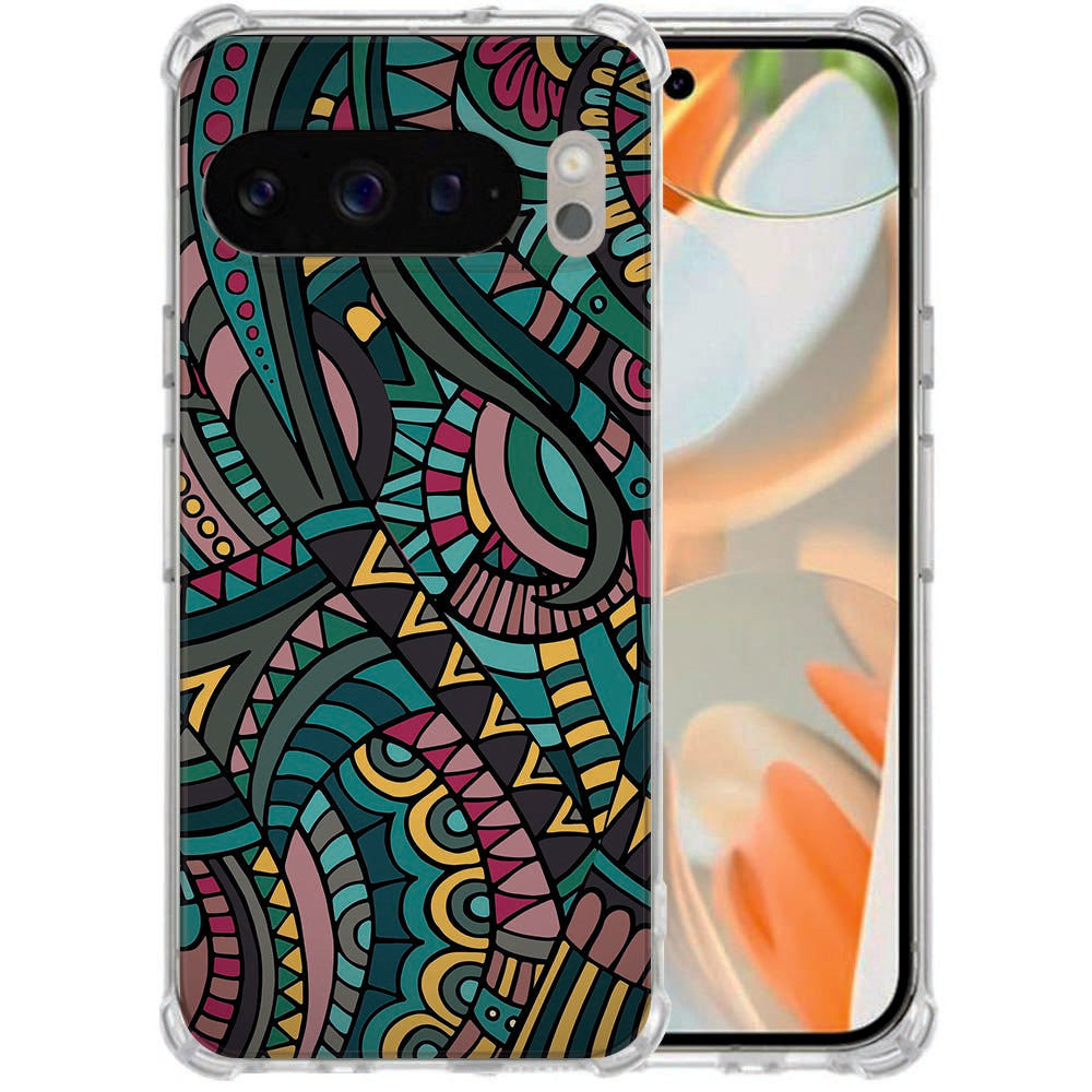 Google Pixel 10 Pro XL TPU Back Cover Aztec Schokbestendig