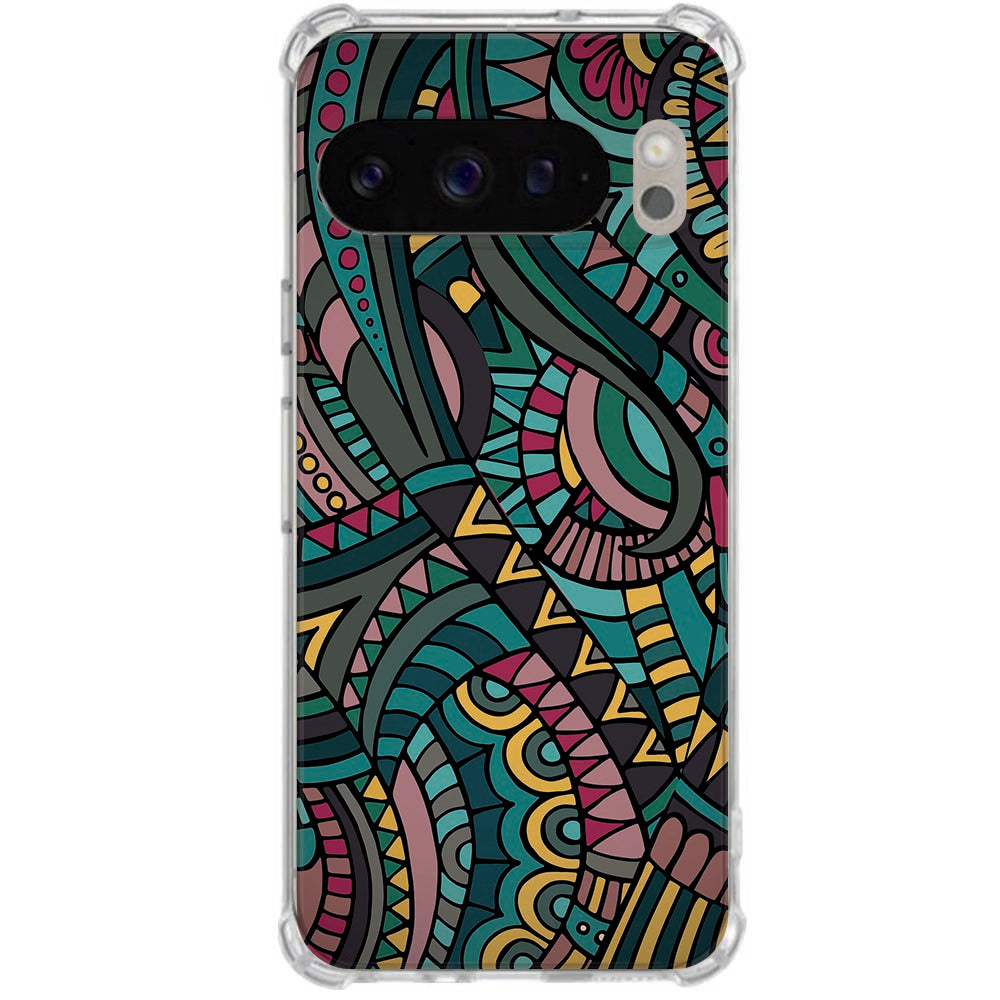 Google Pixel 10 Pro XL TPU Back Cover Aztec Schokbestendig