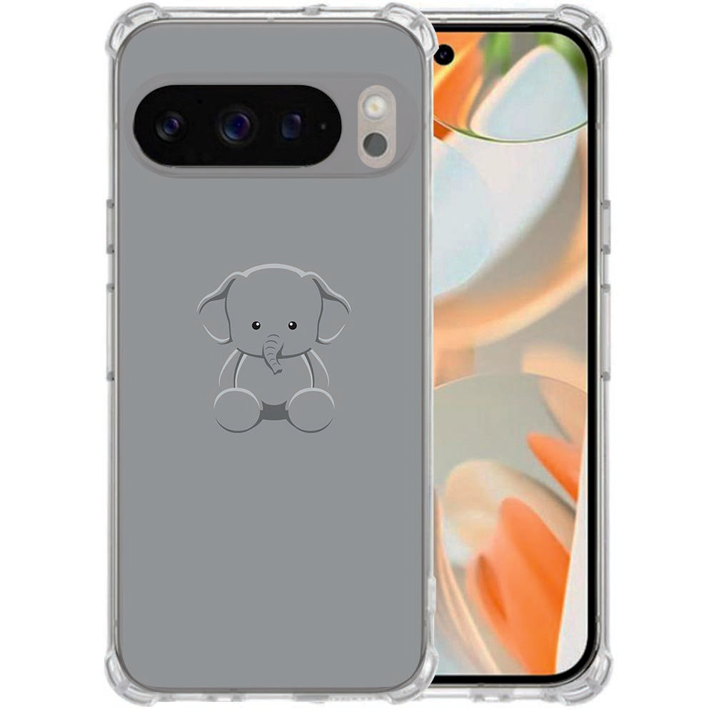 Google Pixel 10 Pro XL Flexibele back cover Baby Olifant Valbestendig