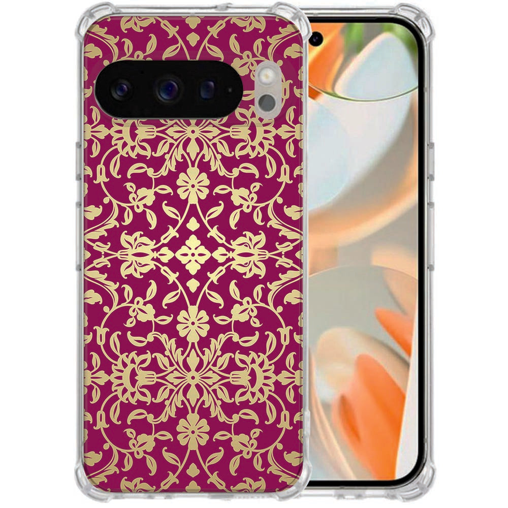 Softcase Backcover Hoesje Google Pixel 10 Pro XL Barok Pink Schokbestendig
