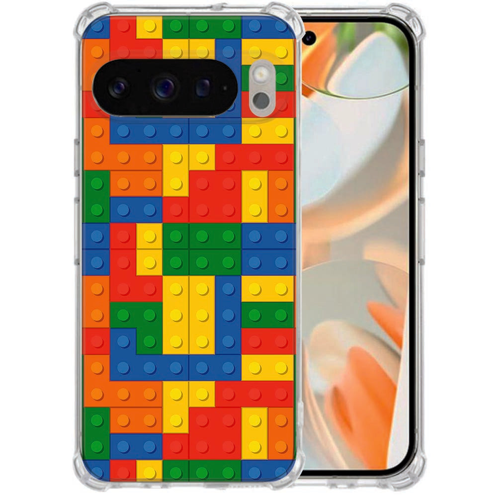 Backcover Hoesje Google Pixel 10 Pro XL Blokken Antishock