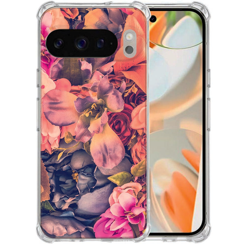 Google Pixel 10 Pro XL Softcase back cover Bosje Bloemen Shockproof