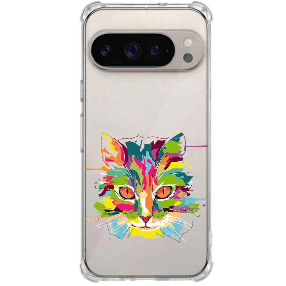 Google Pixel 10 Pro XL TPU Back Cover Cat Color Shockproof