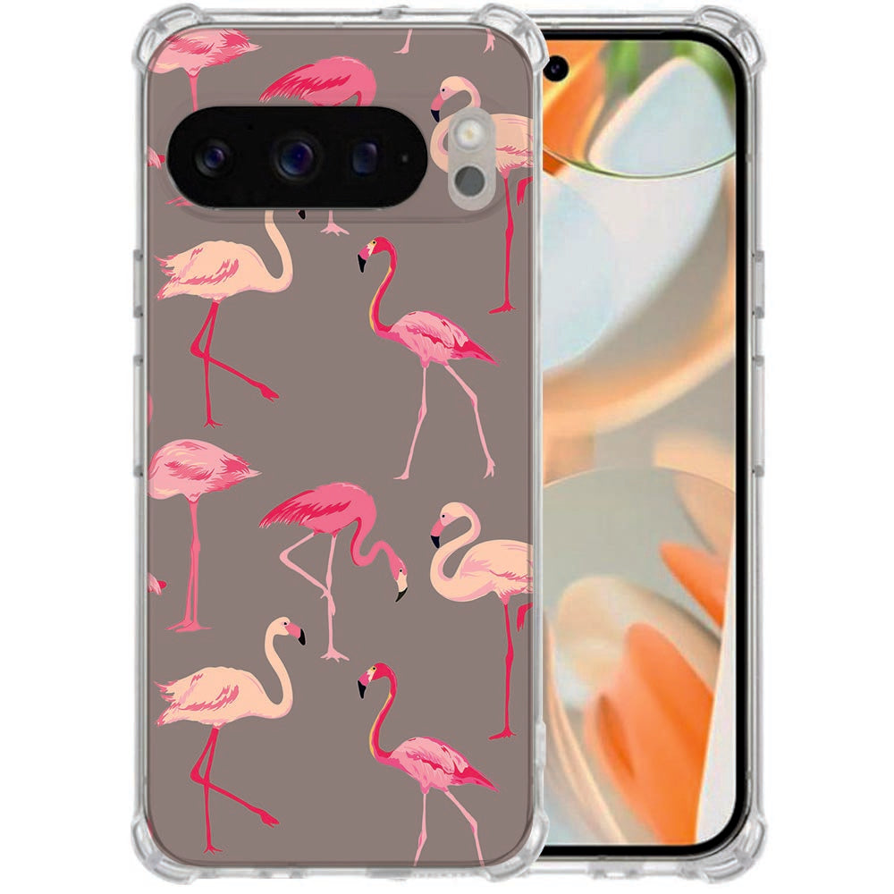 Google Pixel 10 Pro XL TPU Back Cover Flamingo Schokbestendig