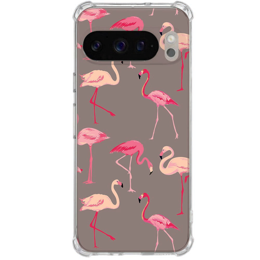 Google Pixel 10 Pro XL TPU Back Cover Flamingo Schokbestendig