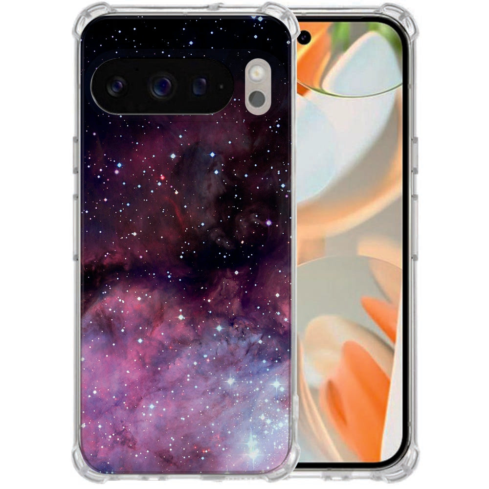 Google Pixel 10 Pro XL Siliconen Hoesje Galaxy Shockproof