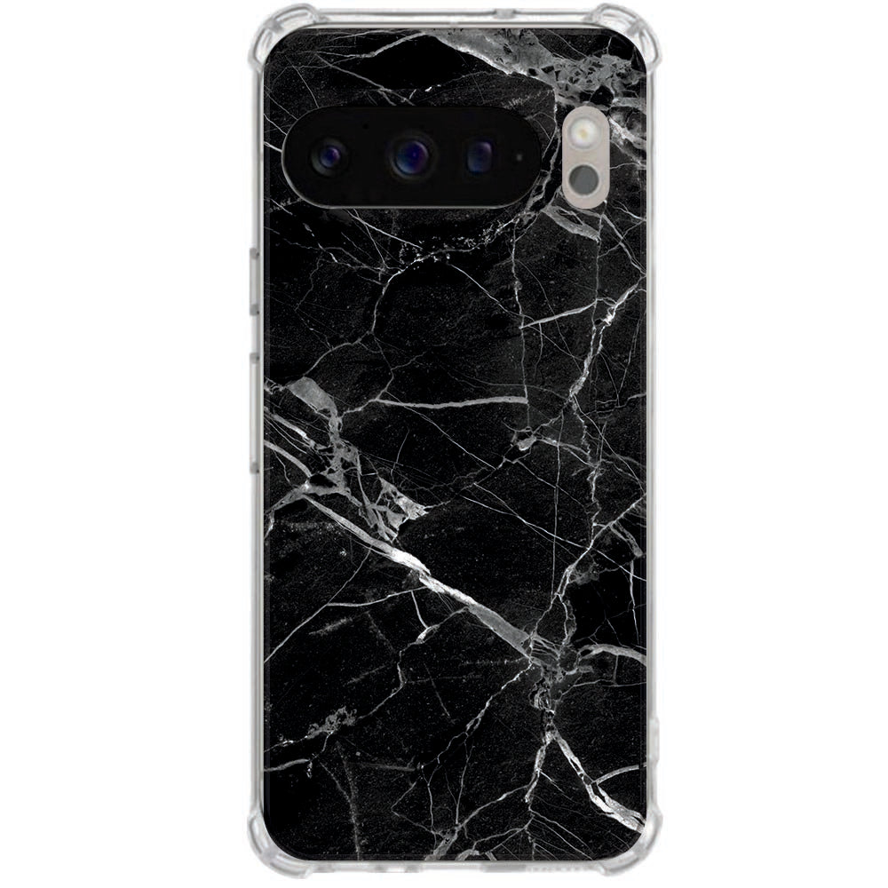 TPU Back Cover Google Pixel 10 Pro XL Marmer Zwart Shockproof