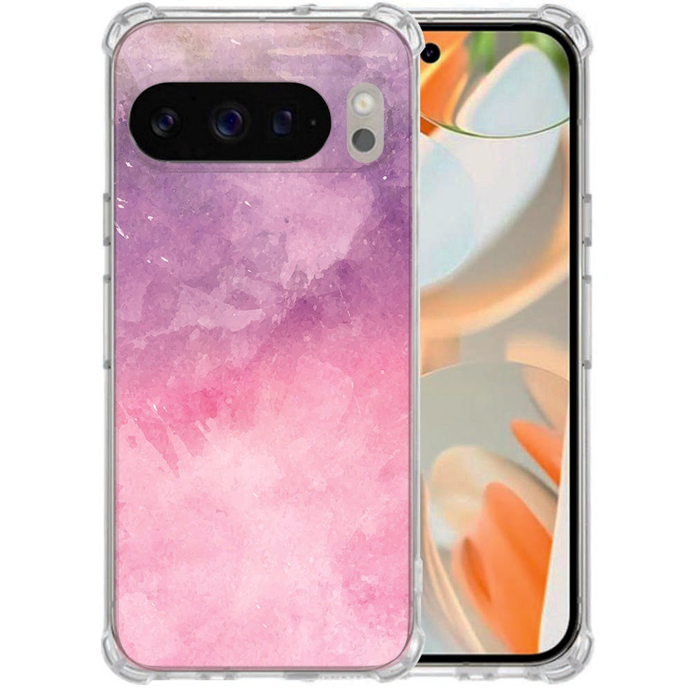 TPU Back Cover Google Pixel 10 Pro XL Pink Purple Paint Antishock