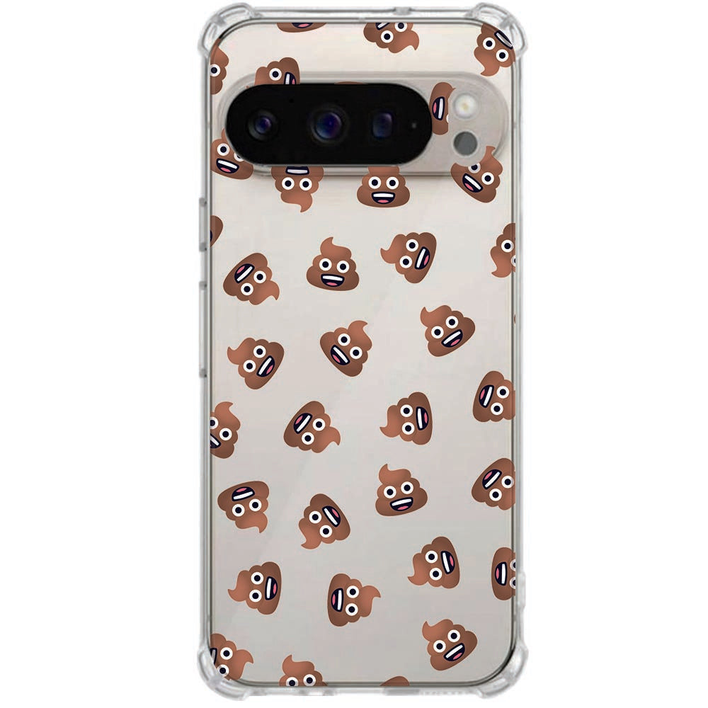 Backcover Hoesje Google Pixel 10 Pro XL Poep Emojis Shockproof