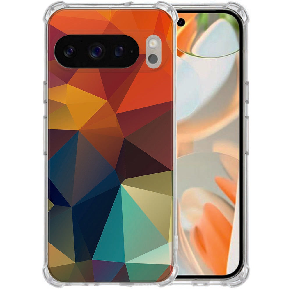 TPU Back Cover Google Pixel 10 Pro XL Polygon Color Shockproof