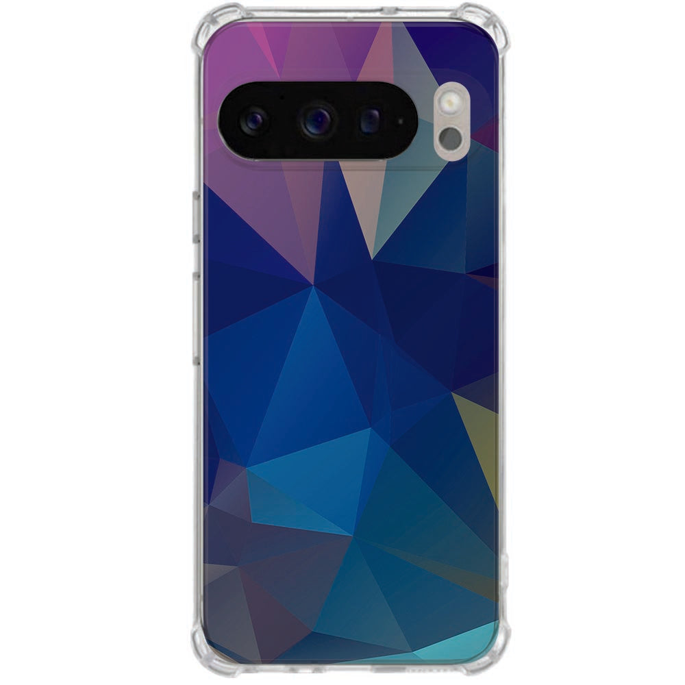 Softcase Google Pixel 10 Pro XL Polygon Dark Schokbestendig
