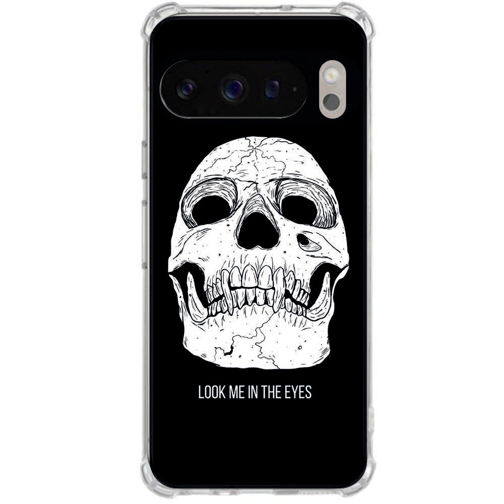 TPU Back Cover Google Pixel 10 Pro XL Skull Eyes Schokbestendig
