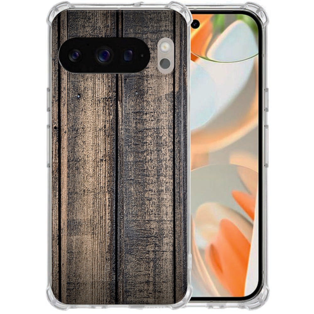 TPU Siliconen Hoesje Google Pixel 10 Pro XL Steigerhout Shockproof