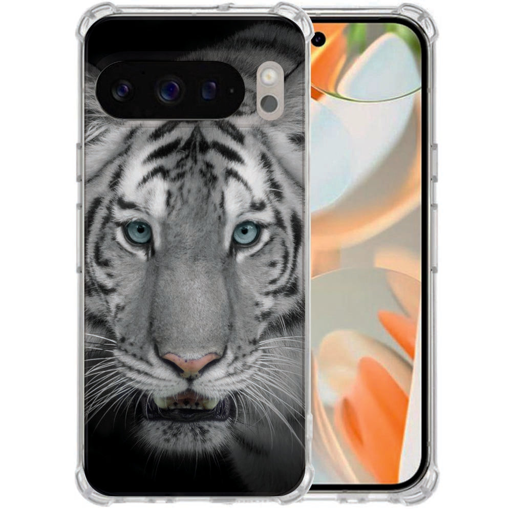 Google Pixel 10 Pro XL Back Cover Hoesje Tijger Schokbestendig