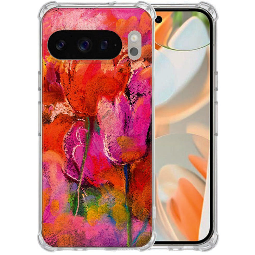 Softcase Google Pixel 10 Pro XL Tulips Valbestendig