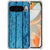 TPU Siliconen Hoesje Google Pixel 10 Pro XL Wood Blue Schokbestendig