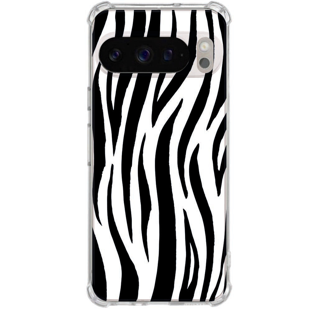 Flexibele Backcover Hoesje Google Pixel 10 Pro XL Zebra Valbestendig