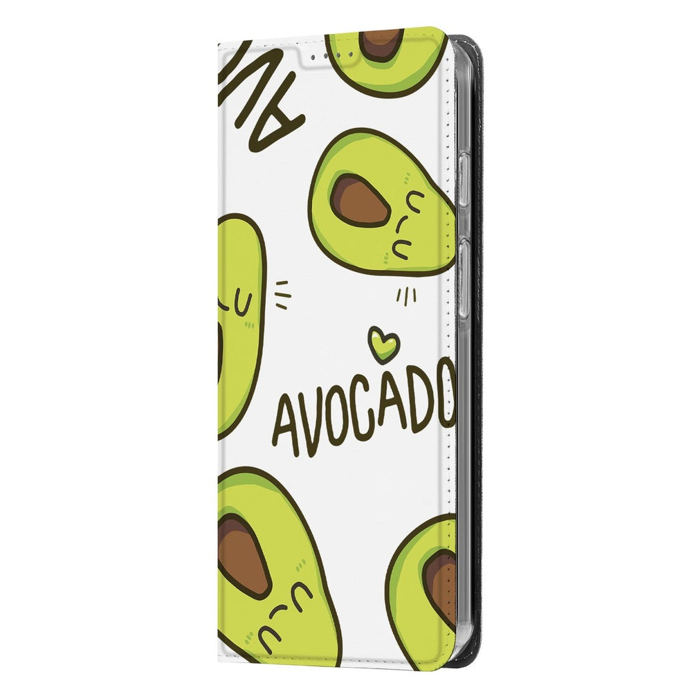 Google Pixel 10 | Pixel 10 Pro Book Wallet Case Avocado Singing design avocado voorkant