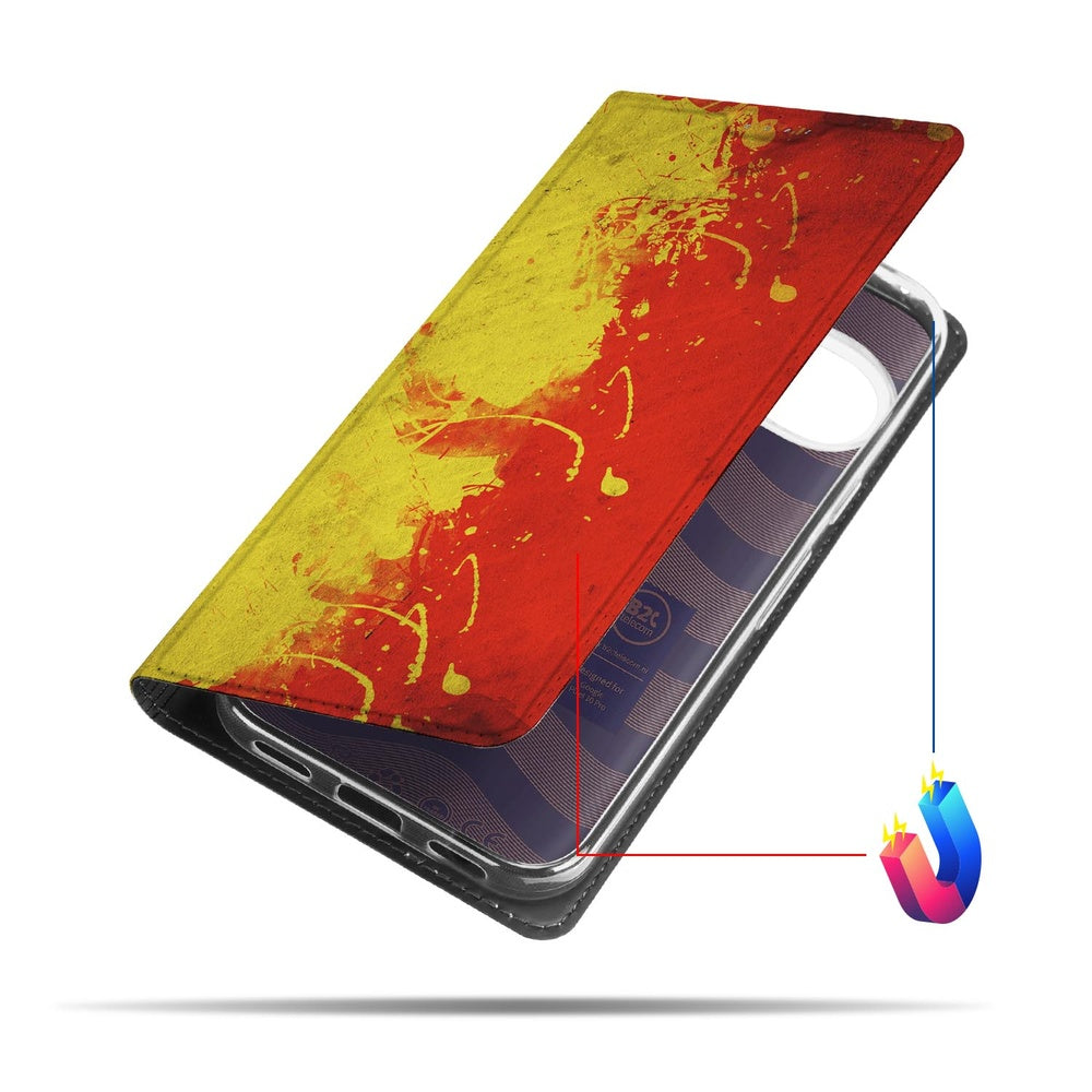 Google Pixel 10 | Pixel 10 Pro Book Case Belgie Bookcase ontwerp Belgische vlag voorkant