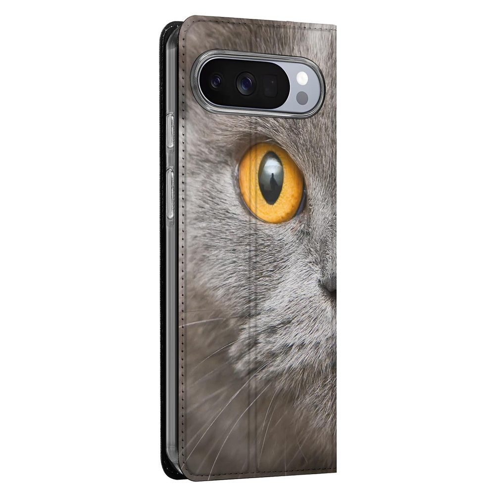 Google Pixel 10 | Pixel 10 Pro Bookcase Britse Korthaar met close-up van kattenoog