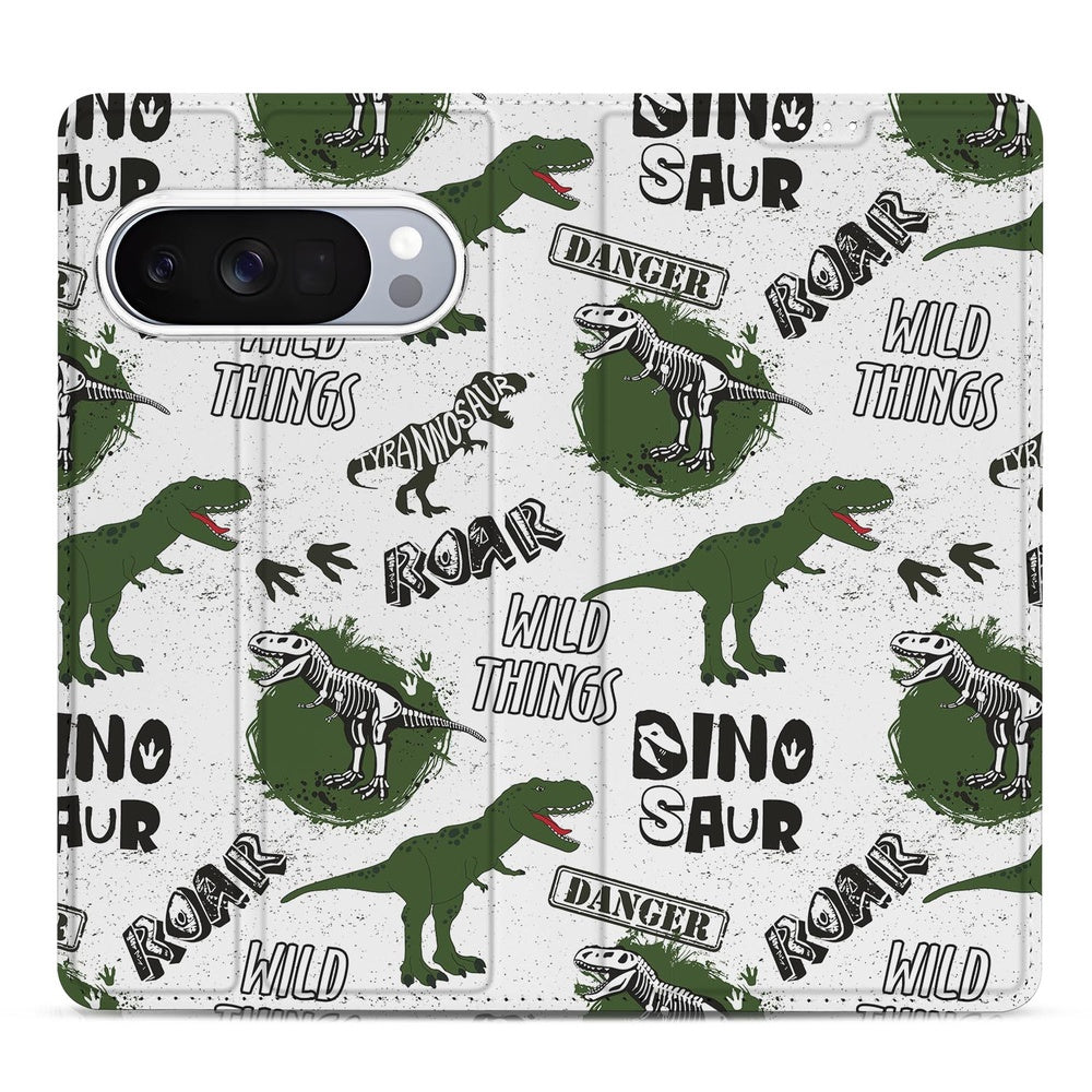 Google Pixel 10 | Pixel 10 Pro Standcase Hoesje Dinosaurus met uniek dinosaurusdesign