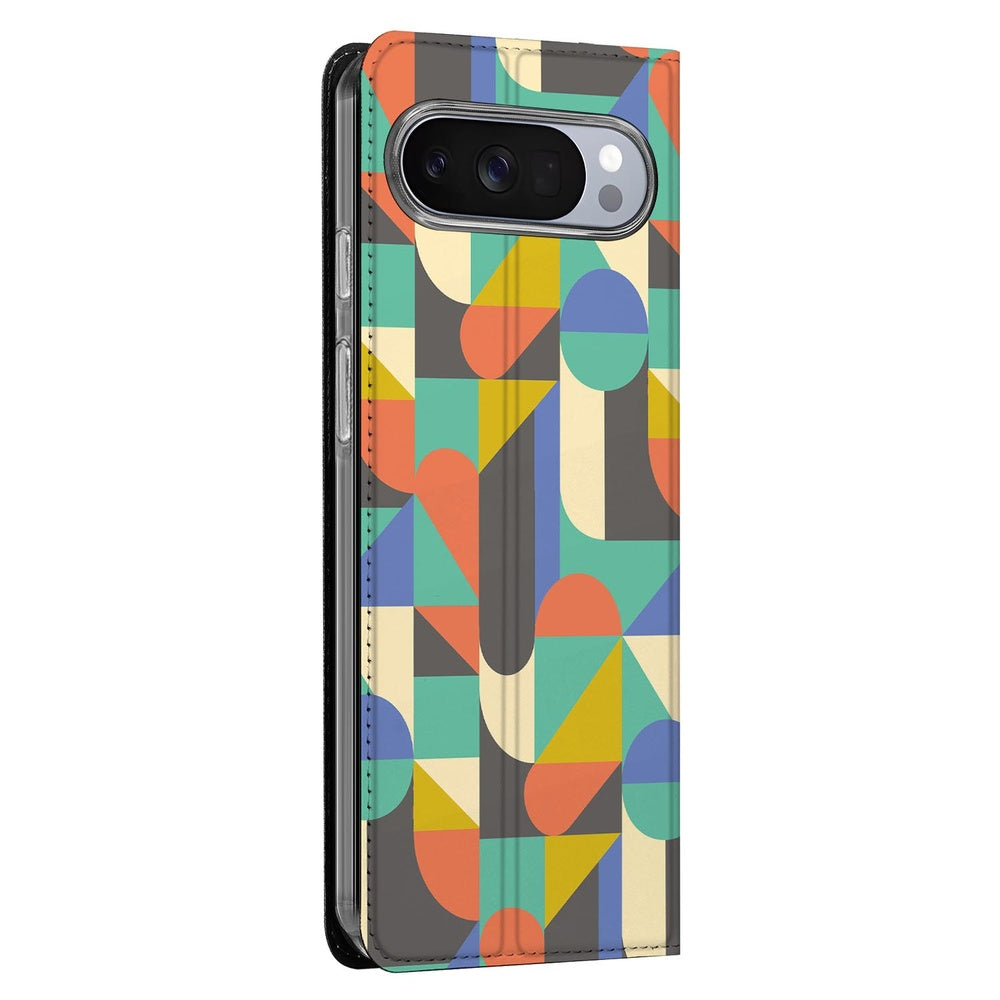 Google Pixel 10 | Pixel 10 Pro Book Case Funky Retro hoesje funky retro zijkant