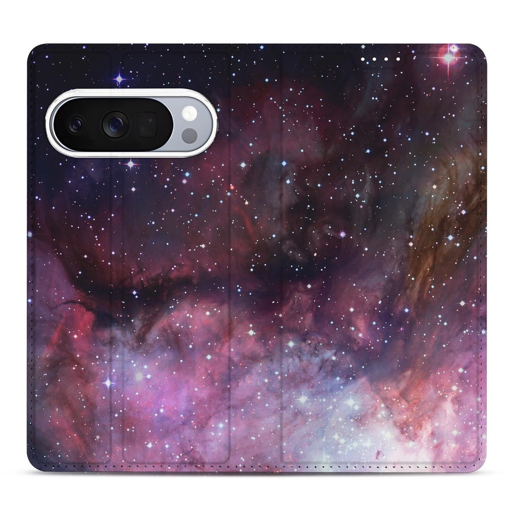 Google Pixel 10 | Pixel 10 Pro Book Case Galaxy hoesje galaxy design voorkant
