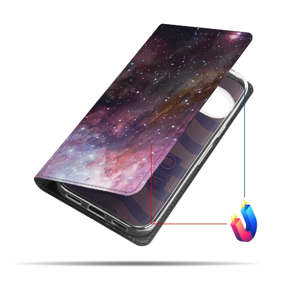 Google Pixel 10 | Pixel 10 Pro Book Case Galaxy ruimte sterren ontwerp zijaanzicht