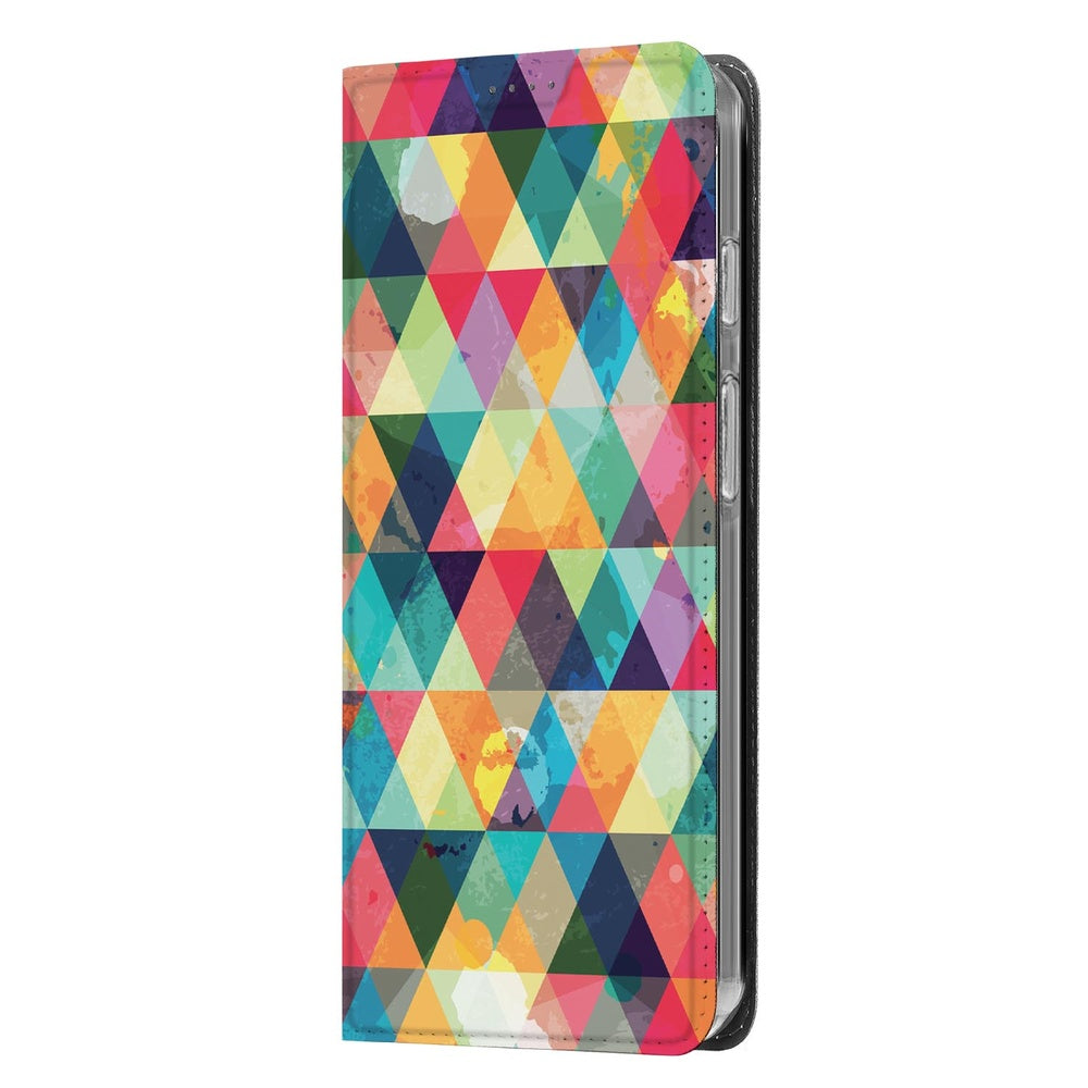 Google Pixel 10 Pixel 10 Pro Geruit Book Case ruitjespatroon kleurrijk staand