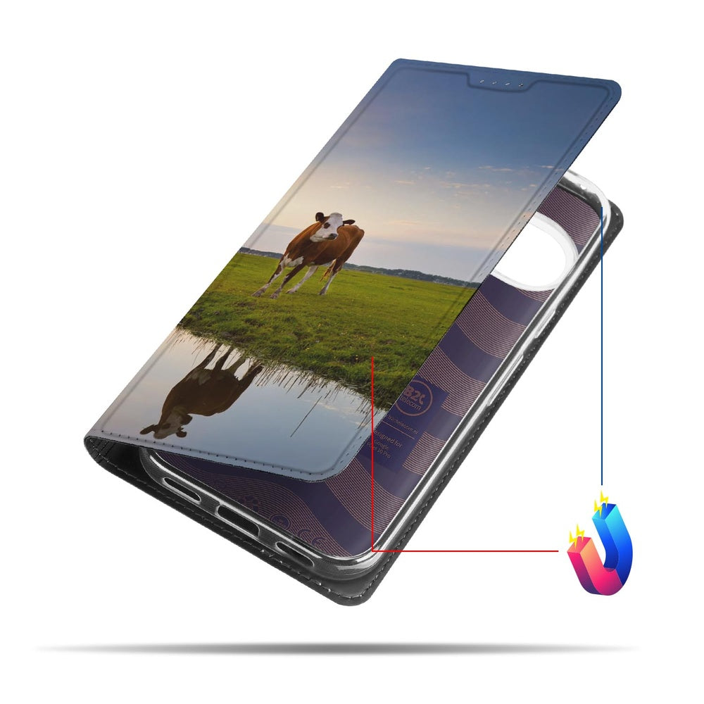 Book Case Google Pixel 10 | Pixel 10 Pro Koe boekcase koeien zonsondergang aanzicht