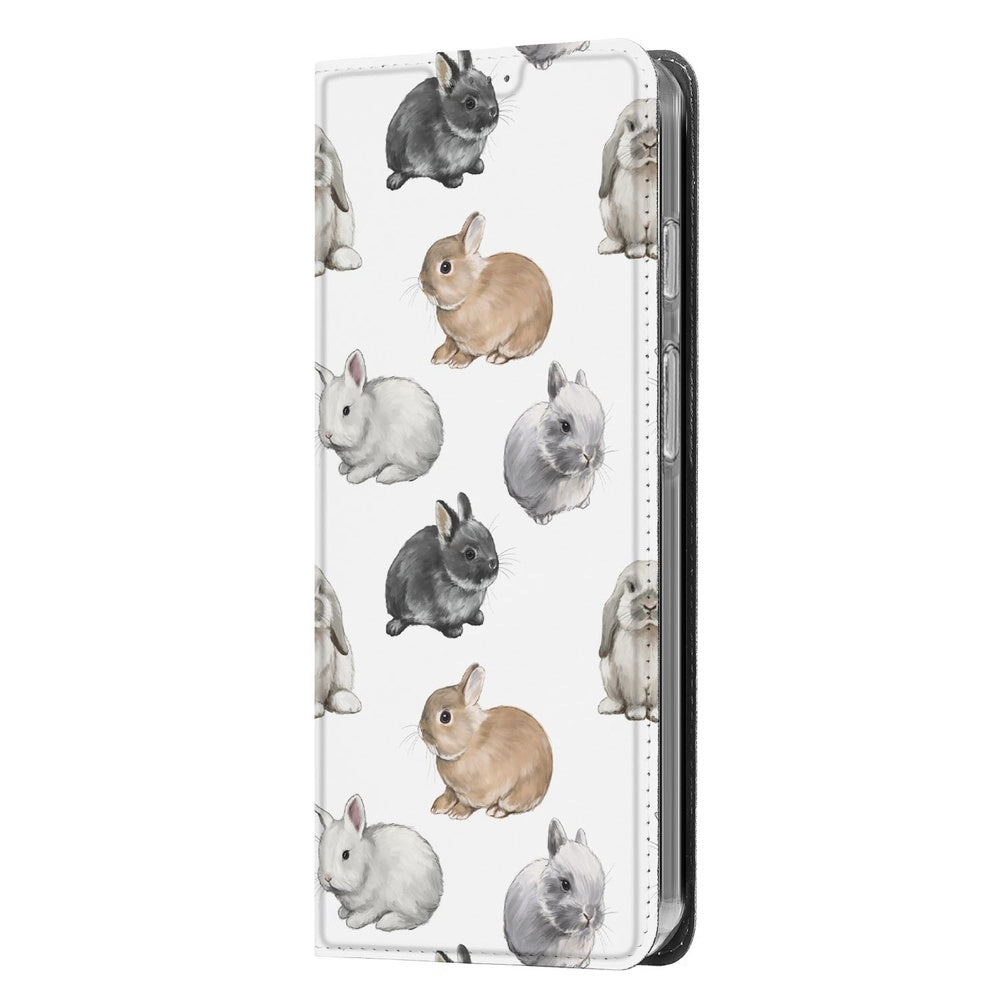 Google Pixel 10 Pixel 10 Pro Bookcase Konijntjes design zijaanzicht