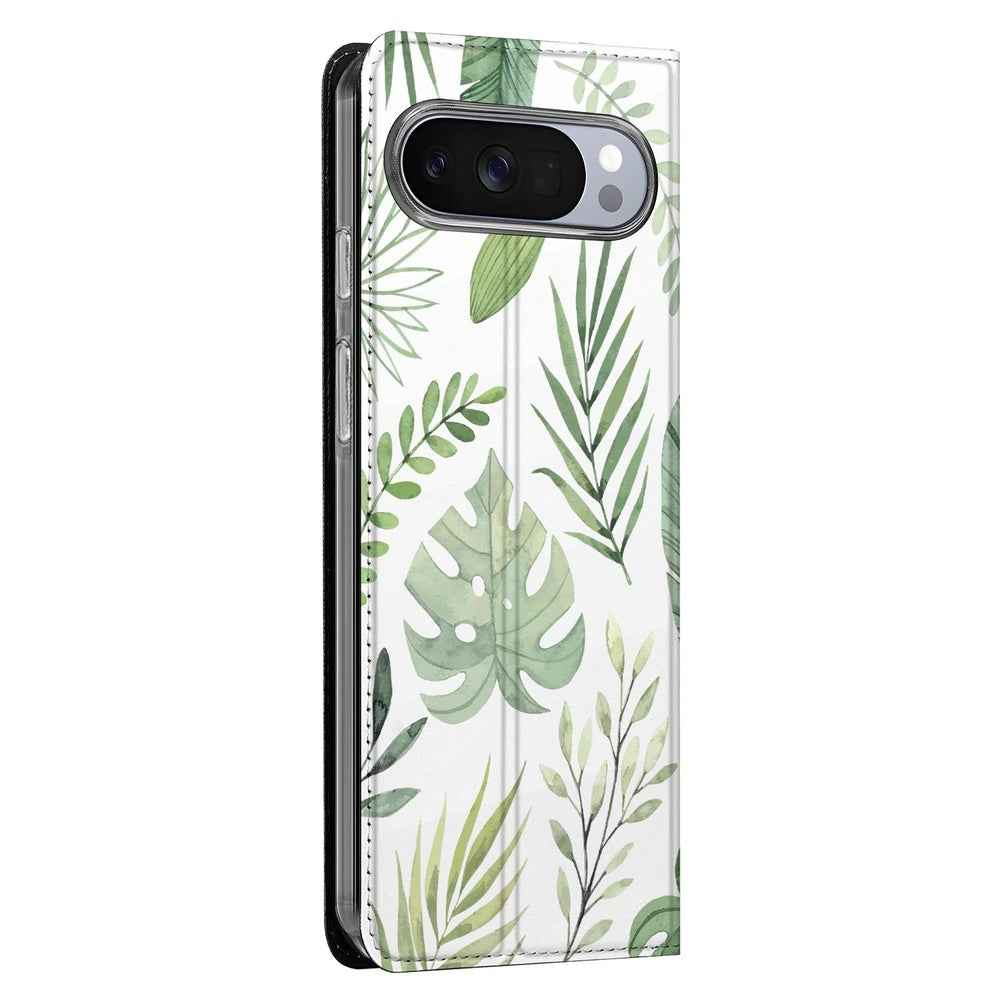 Book Cover Google Pixel 10 Pro Leaves boekcover bladeren design zijaanzicht