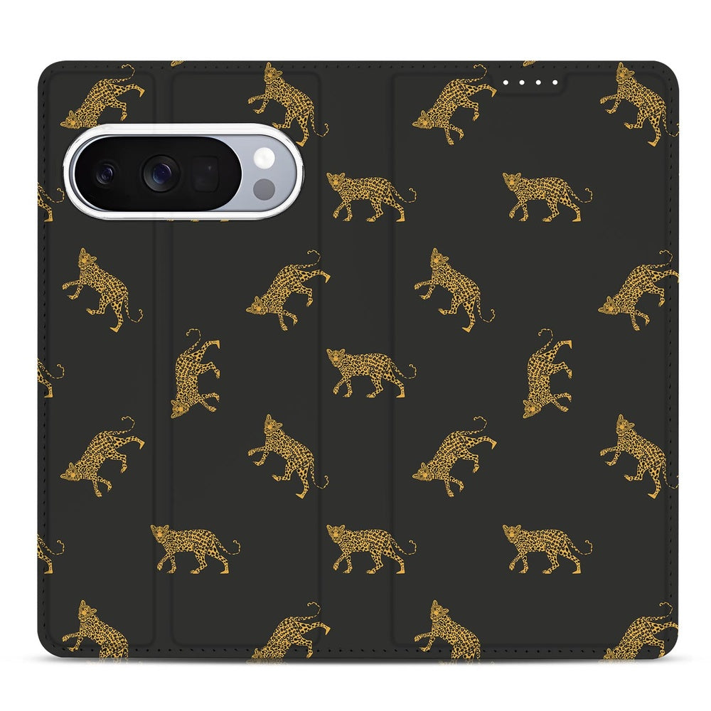 Book Wallet Case Google Pixel 10 | Pixel 10 Pro Leopards leopardenprint zwart