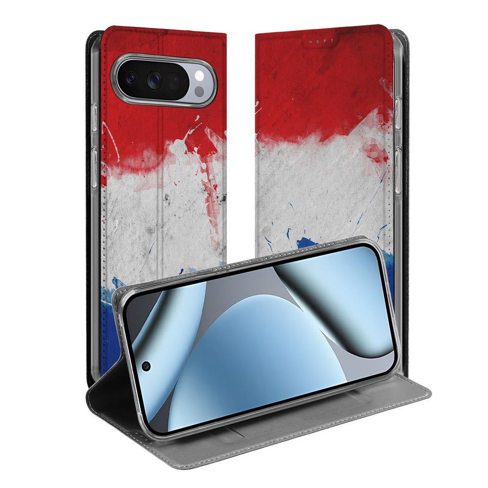 Telefoonhoesje Google Pixel 10 | Pixel 10 Pro Nederland standcase Nederlandse vlag artistiek design voorkant