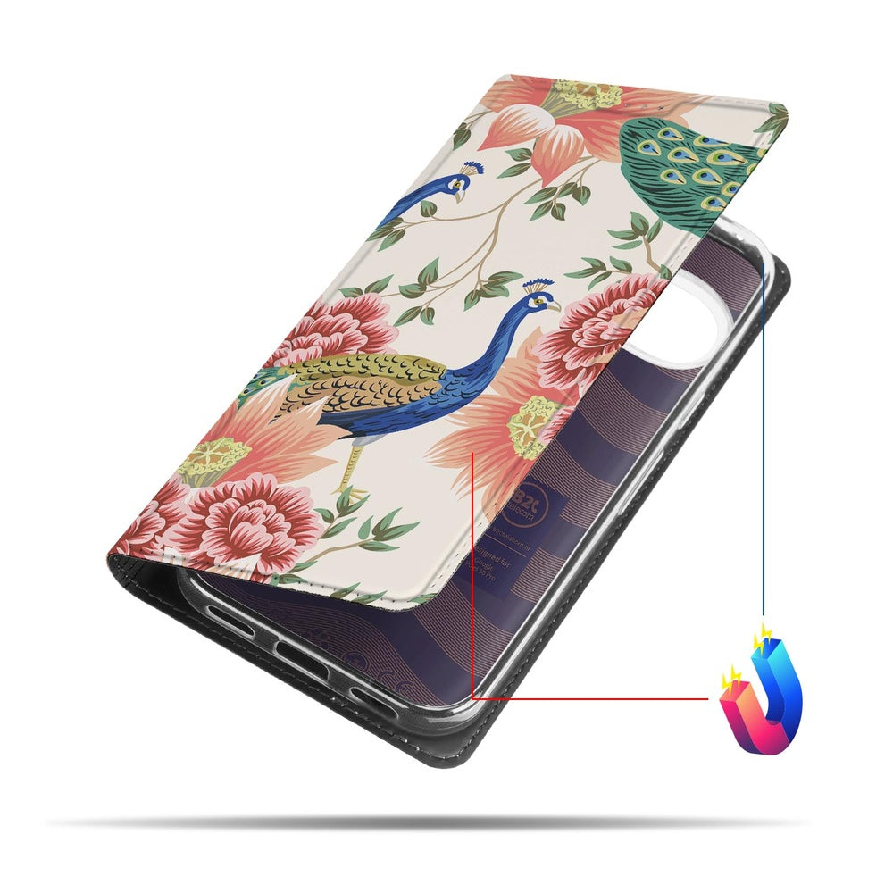 Bookcase Google Pixel 10 | Pixel 10 Pro Pink Peacock hoes design pink peacock aanzicht