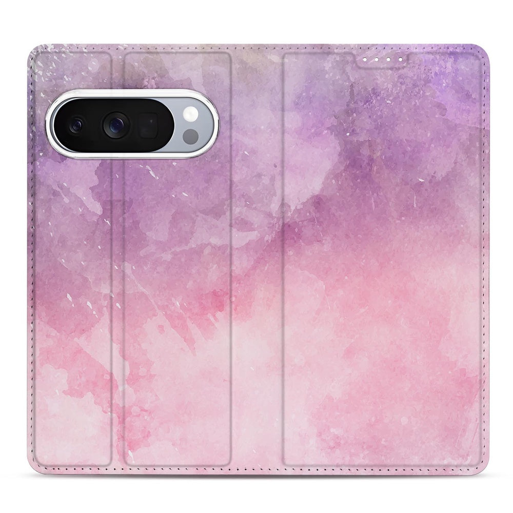 Google Pixel 10 Pixel 10 Pro Book Cover Pink Purple Paint voorkant