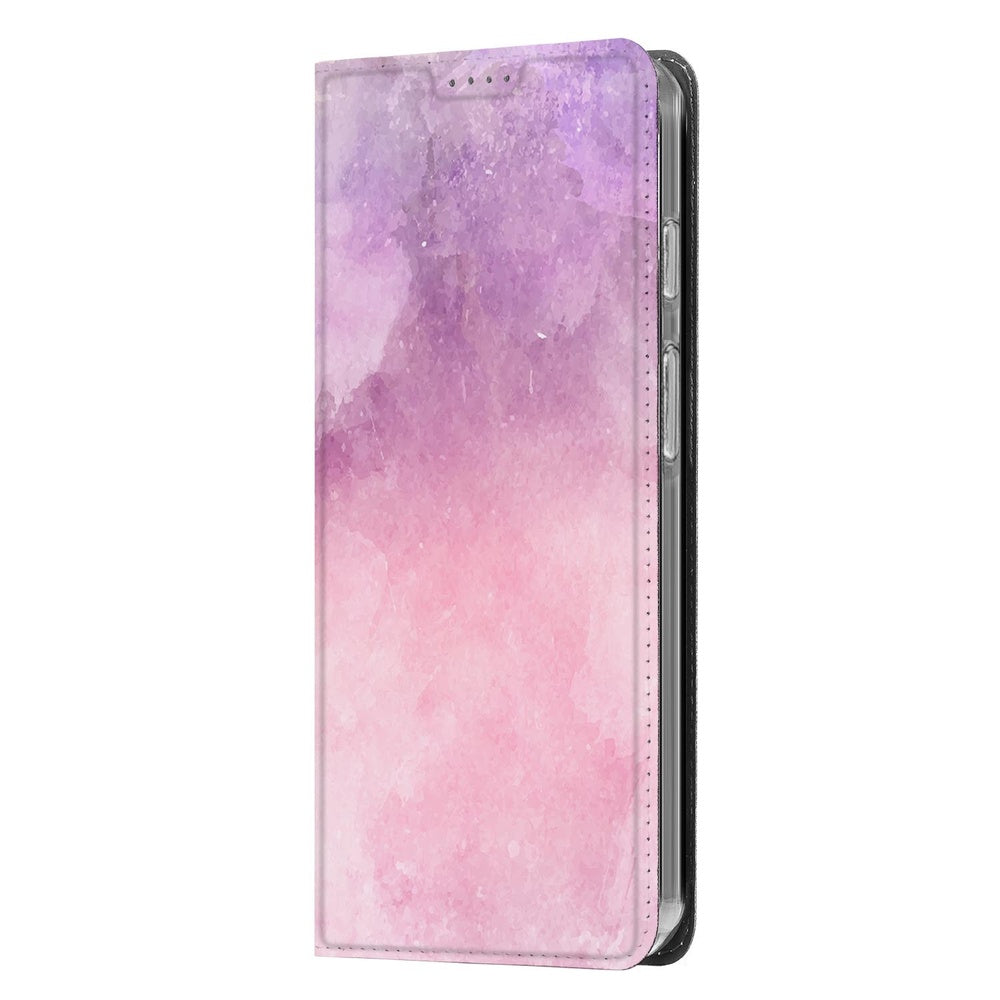 Google Pixel 10 Pixel 10 Pro Book Cover Pink Purple Paint zijaanzicht