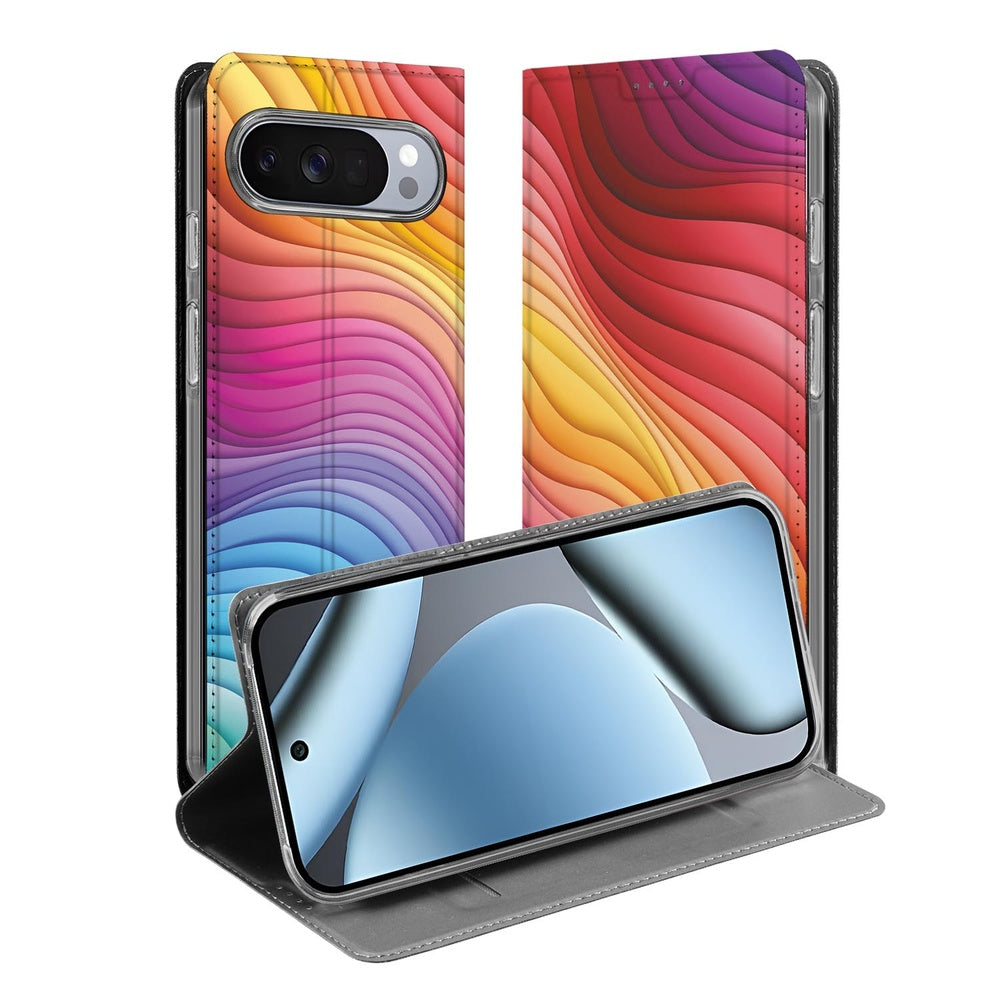 Google Pixel 10 Pixel 10 Pro Regenboog Book Cover voorkant achterkant