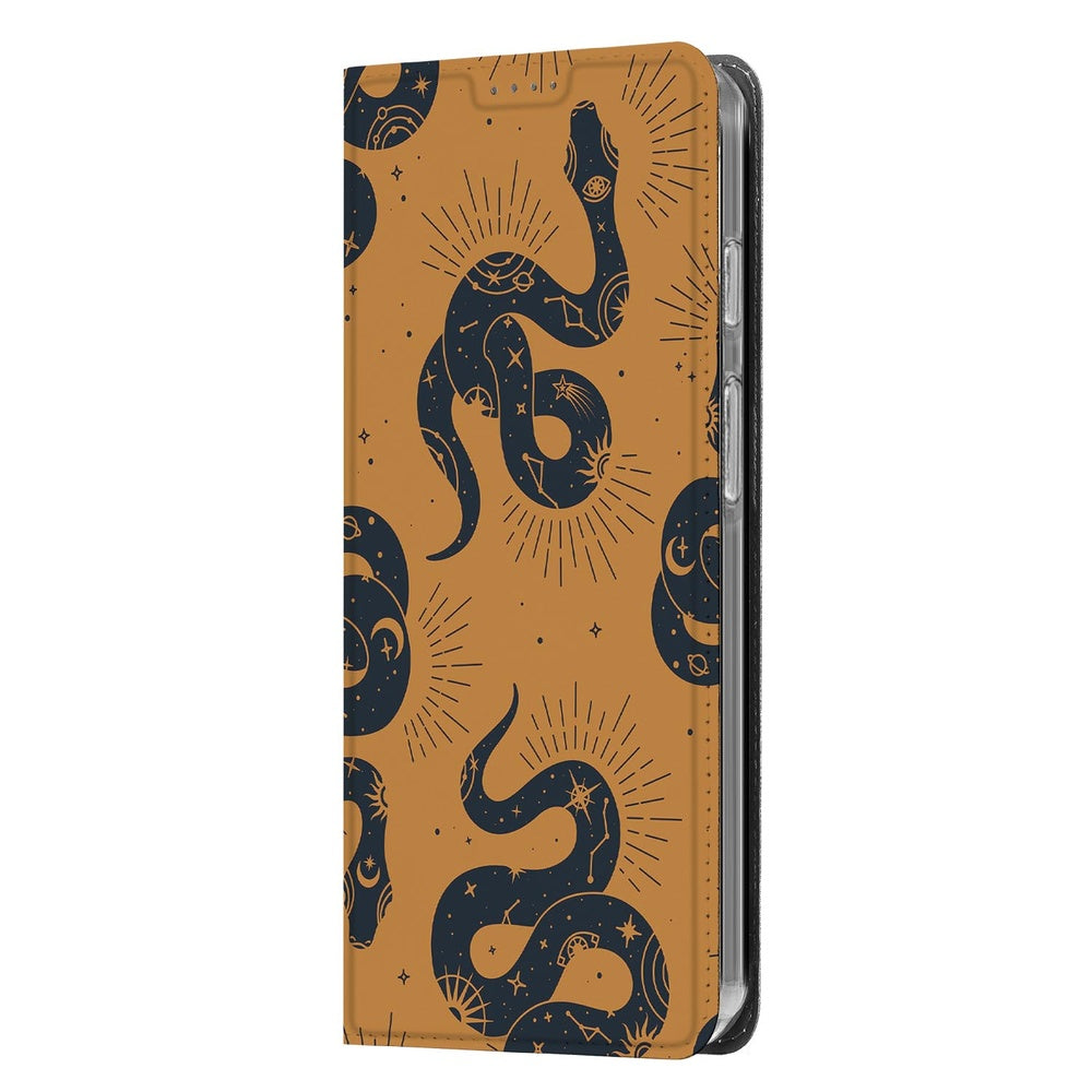 Telefoonhoesje Google Pixel 10 | Pixel 10 Pro Snakes hoesje slangenmotief terracotta aanzicht
