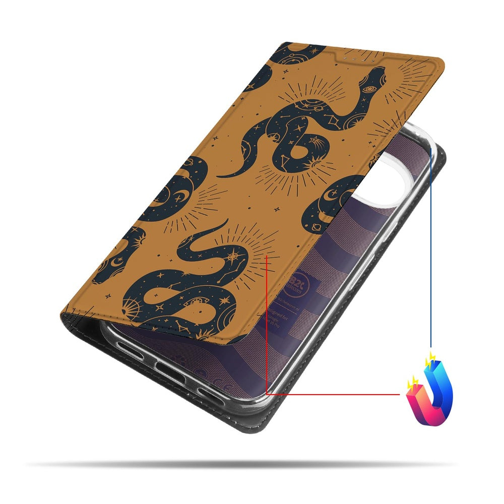 Telefoonhoesje Google Pixel 10 | Pixel 10 Pro Snakes telefoonhoesje slangenmotief terracotta