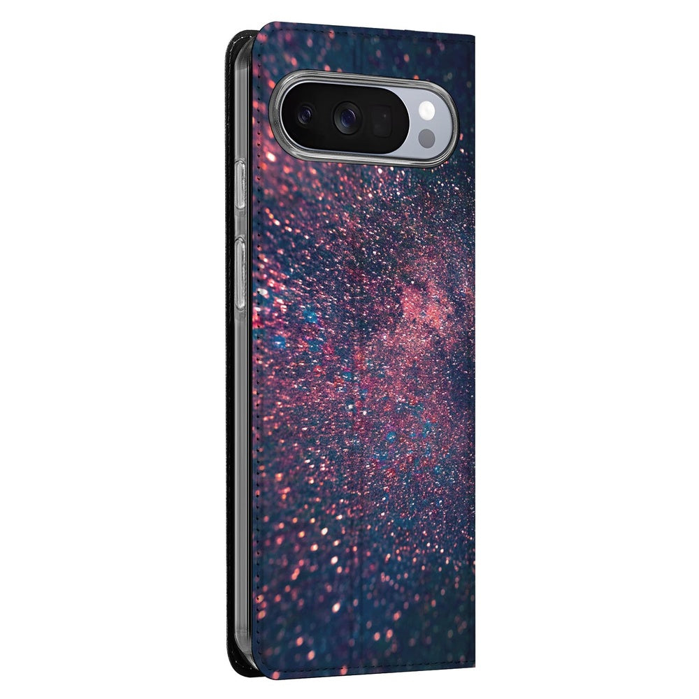 Google Pixel 10 Pro Book Wallet Case Stars design zijaanzicht