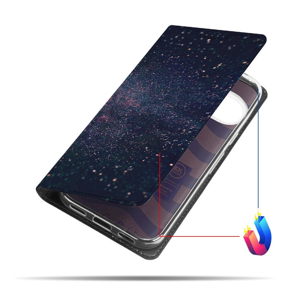 Google Pixel 10 Pro Book Wallet Case Stars design voorkant