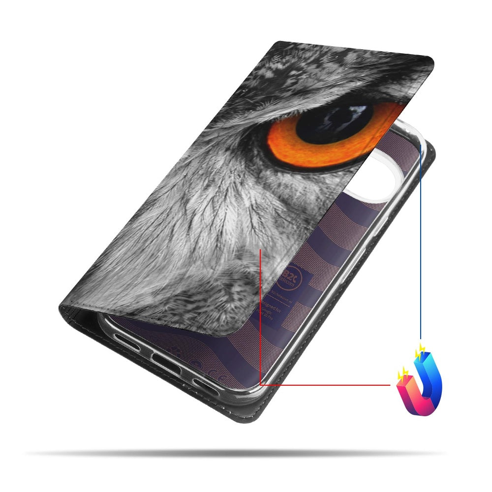 Google Pixel 10 Pixel 10 Pro Book Wallet Case Uilprint aanzicht