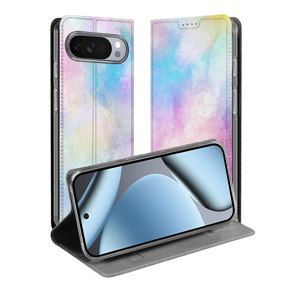 Google Pixel 10 Pro Standcase Hoesje Watercolor Light ontwerp pastel kleuren stand functie