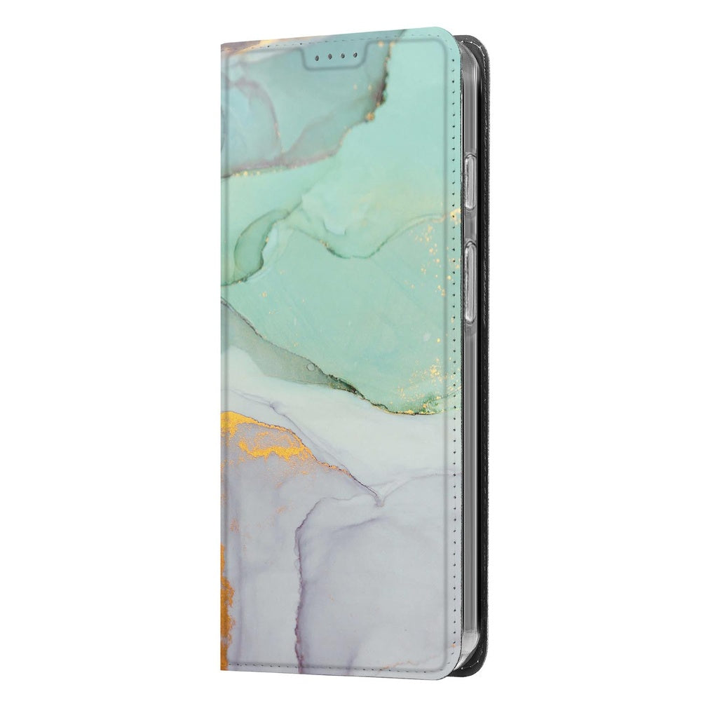 Google Pixel 10 | Pixel 10 Pro Book Case Watercolor Mix boek hoesje turquoise abstract uitstraling