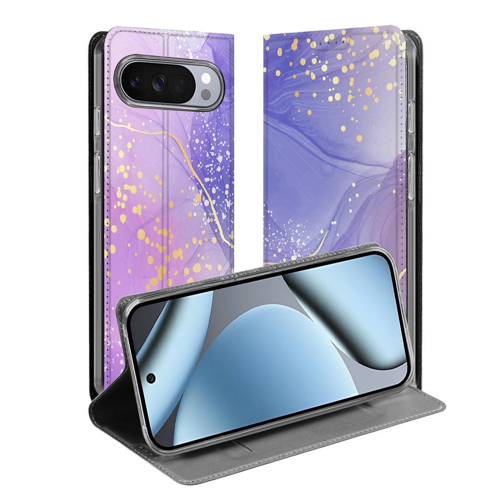 Google Pixel 10 | Pixel 10 Pro Book Cover Watercolor Paars boek cover paars lila design aanzicht