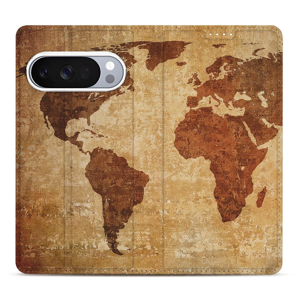 Google Pixel 10 | Pixel 10 Pro Telefoonhoesje Wereldkaart wereldkaart design voorkant