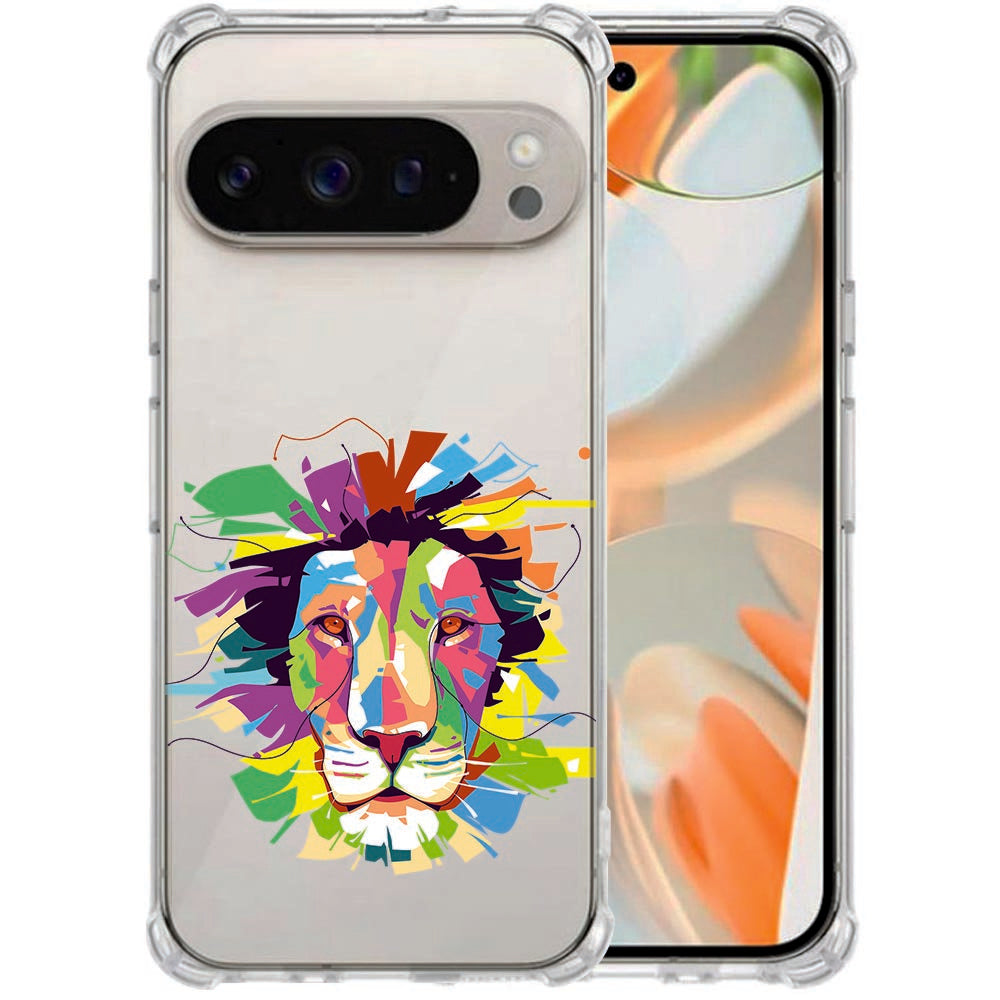 TPU Anti-Shock Hoesje Google Pixel 10 en Pixel 10 Pro Lion Color met Verhoogde Hoeken